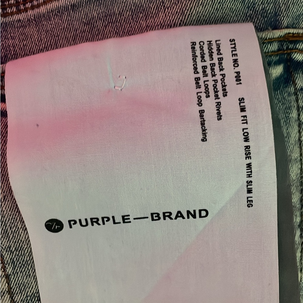 Purple Brand Men's Slim Fit Jeans - Blue